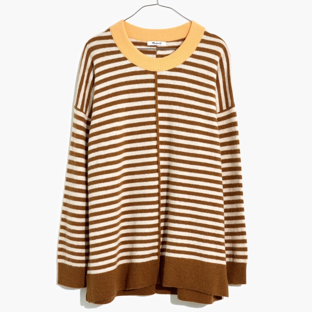 Madewell Stripe-Play Smithe Pullover Sweater in Coziest Yarn